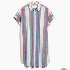 Madewell Central Shirt Dress in Flagstaff Stripe